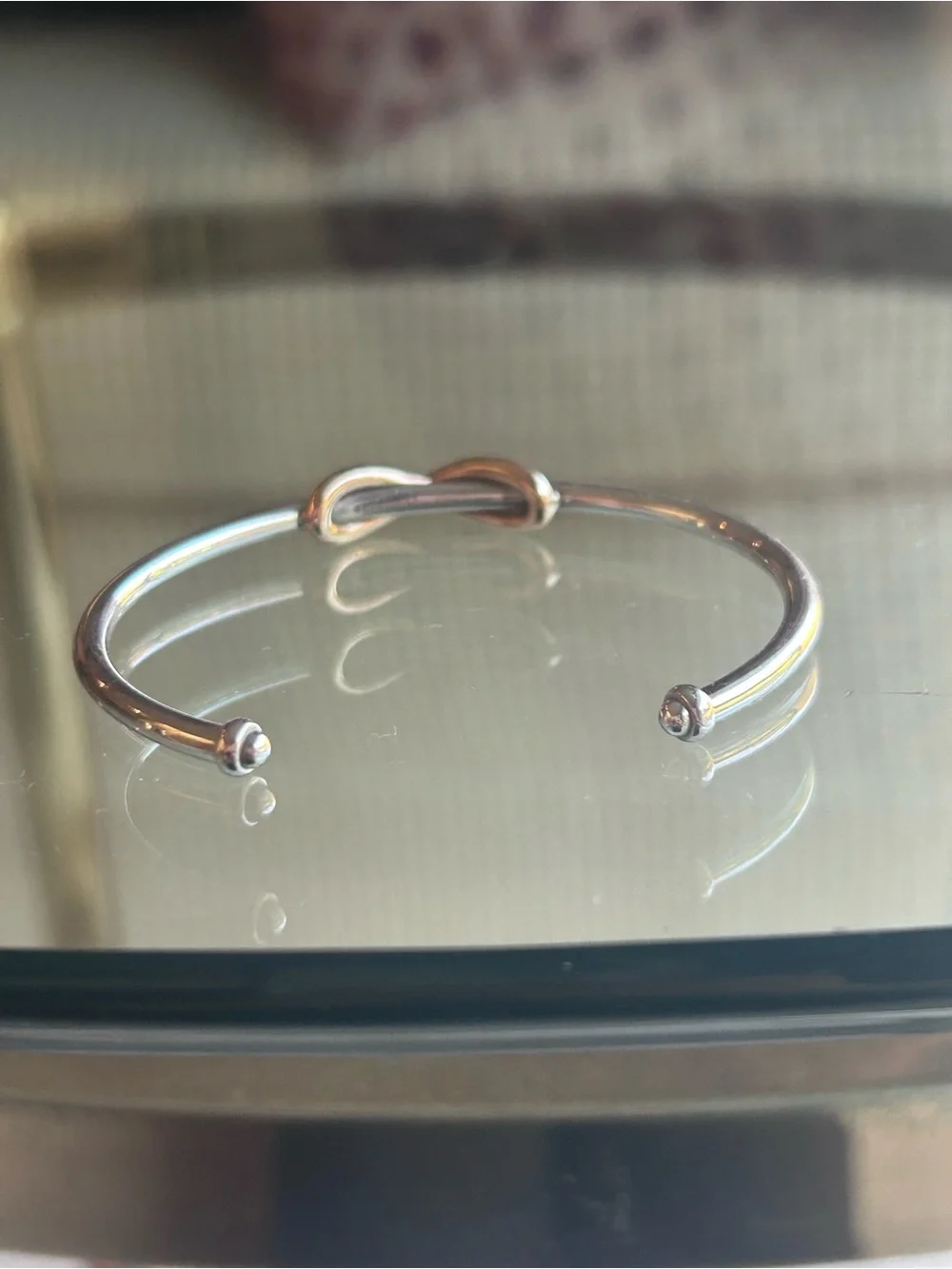 Tiffany & Co Infinity 18K Gold and Sterling Silver Cuff Bracelet - Picture 6 of 8